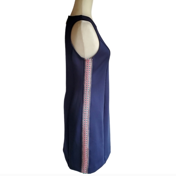 Lilly Pulitzer Milaโ Dress Small Navy Preppy Wedding Ponte Nautical Stretch Slim - Picture 9 of 16